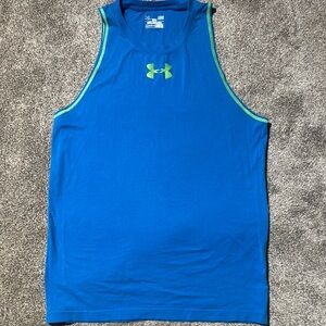 Under Armour Blue Athletic Tank Top Performance Fit